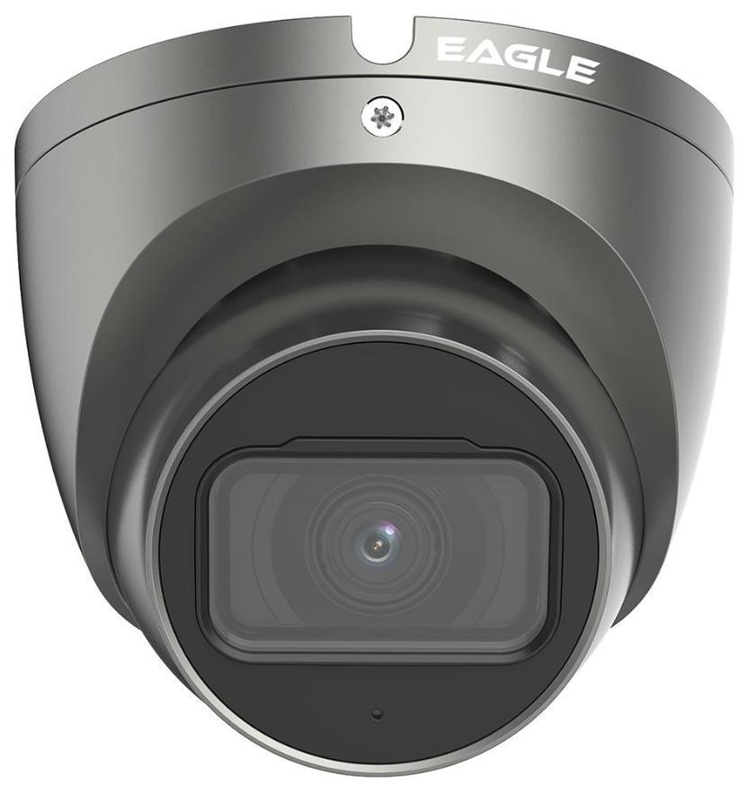 5MP 16:9 IR Fixed Network Turret Camera, IP67 - Grey - EAGLE-IPC-5-TUR1-FG