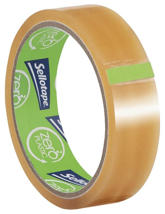 24mm x 30m Zero Plastic Sellotape - 2635499 X3