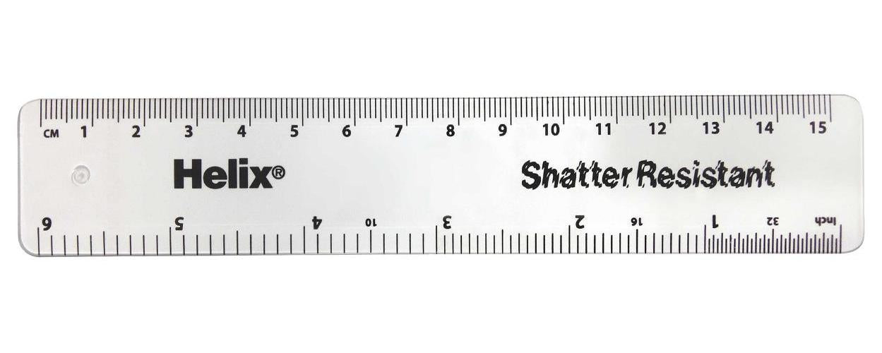 6" / 15cm Clear Ruler - X33481