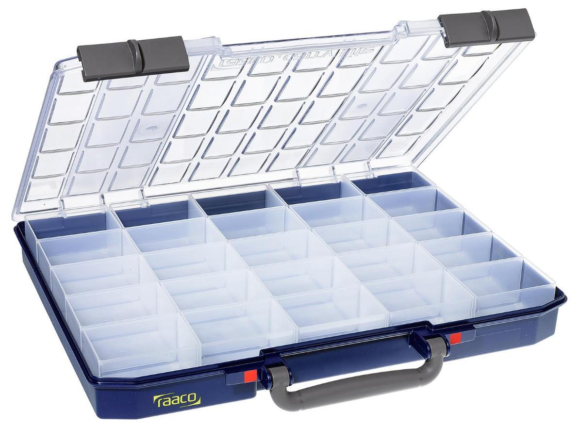 CarryLite 55 5x10 Organiser Compartment Storage Box with 25 Inserts - 57mm x 413mm x 330mm - 136297