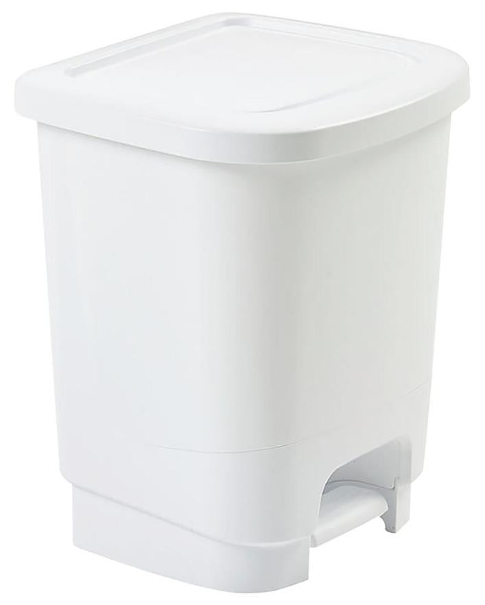8L Pedal Bin, White - H10PB4