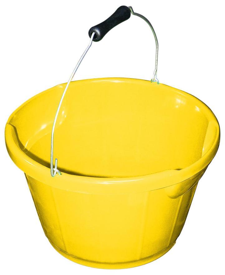 Gorilla Plas B4 Shallow Mix & Pour Bucket - Yellow, 10L - B4.GP/Y