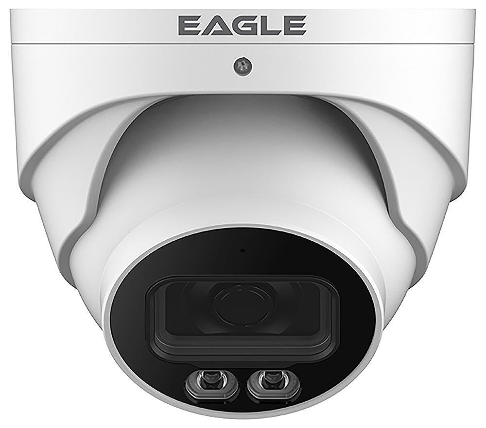 4MP AI Full-Colour Fixed Network Turret Camera, IP67 - White - EAGLE4C-IP-TUR2-FW