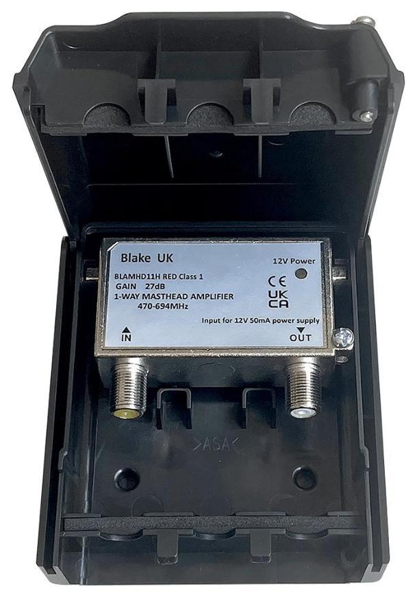 RED Class 1 High Gain UHF Masthead Amplifier, 1 Way - BLAMHD11H