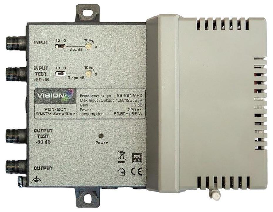 MATV Amplifier, 1 Input, 5G - V51-201
