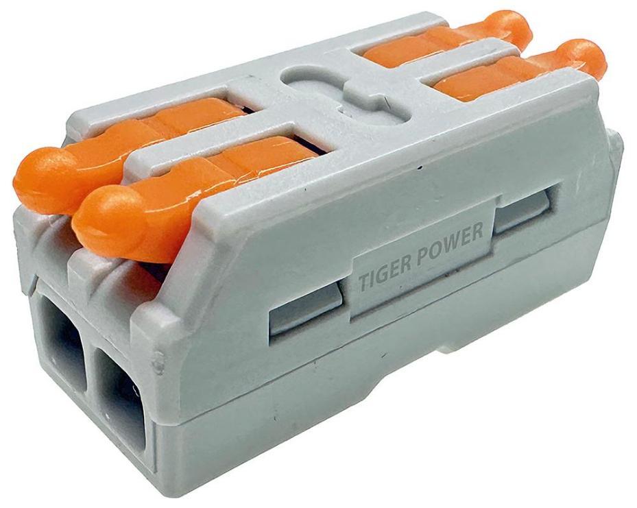 2 Way Quick Wire Connector Splitter, 32A, 250V AC - TGR-QC-2-2