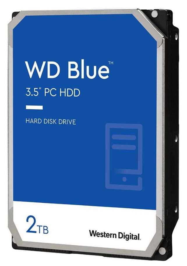WD Blue 3.5" Internal HDD SATA 6GB/s - 2TB, 7200RPM - WD20EZBX