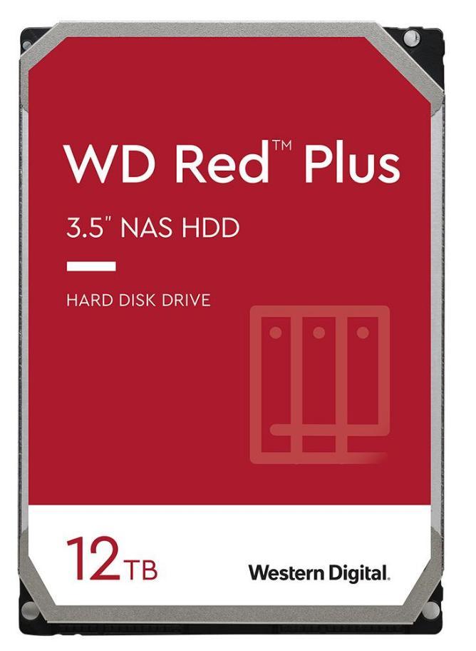 WD Red Plus NAS 3.5" Internal HDD SATA 6Gbps, 12TB - WD120EFBX