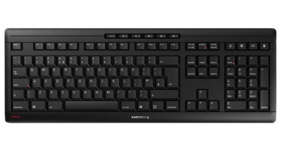 CHERRY STREAM Wireless Keyboard, Black - JK-8550GB-2