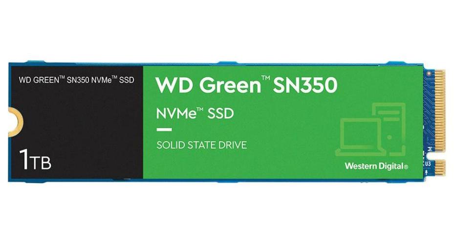 WD Green SN350 NVMe M.2 2280 Solid State Drive, 1TB - WDS100T3G0C