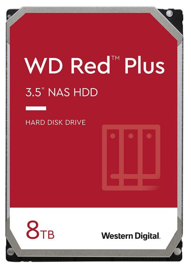 WD Red Plus NAS 3.5" Internal HDD SATA 6Gbps, 8TB - WD80EFZZ