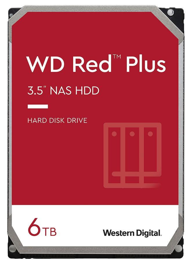 WD Red Plus NAS 3.5" Internal HDD SATA 6Gbps, 6TB - WD60EFPX