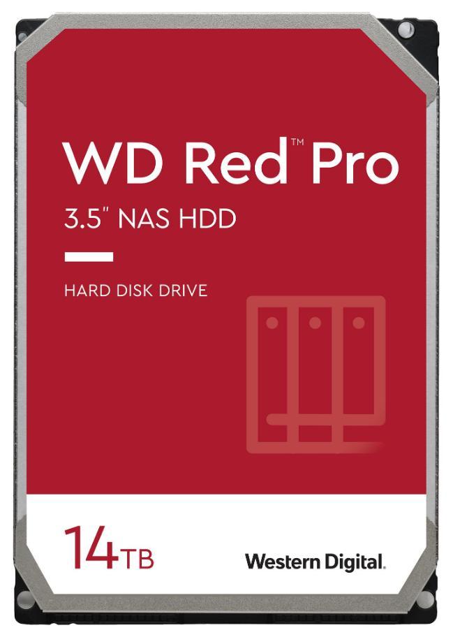 WD Red Pro 3.5" NAS Internal HDD SATA 6Gb/s, 14TB 7200RPM - WD142KFGX