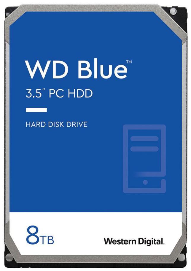 WD Blue 3.5" Internal HDD SATA 6GB/s - 8TB, 5640RPM - WD80EAAZ