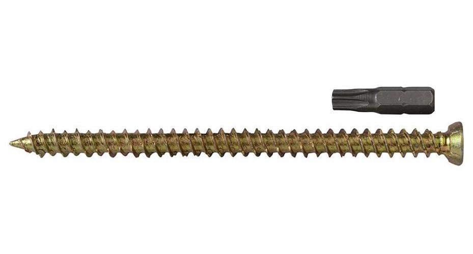 7.5mm x 82mm ZYP Torx Concrete Frame Screws, 100 Pack - MAMCFS82