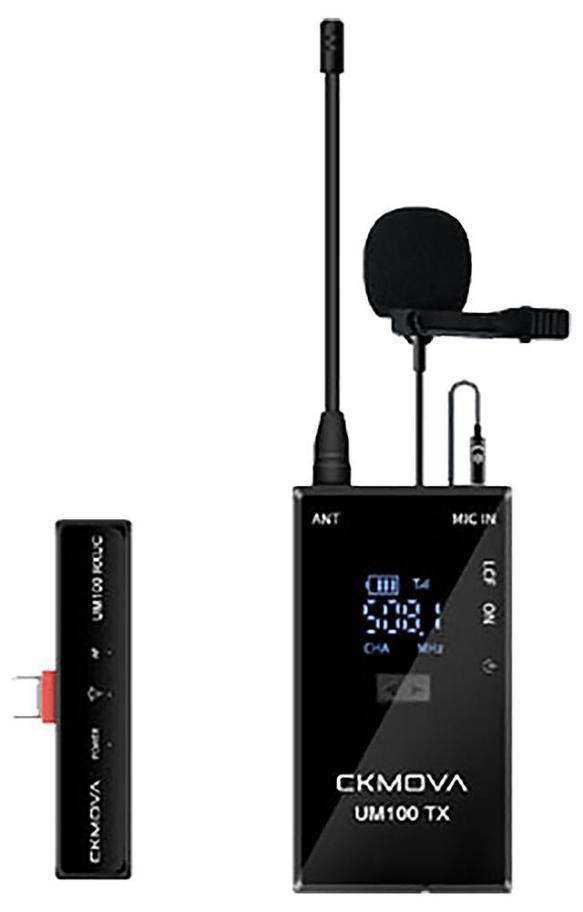 UHF Wireless Microphone Kit with 1x Transmitter and 1x USB-C Receiver - UM100 KIT3