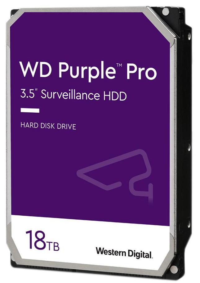 WD Purple Pro Surveillance 3.5" Internal HDD SATA 6Gb/s, 18TB - WD181PURP