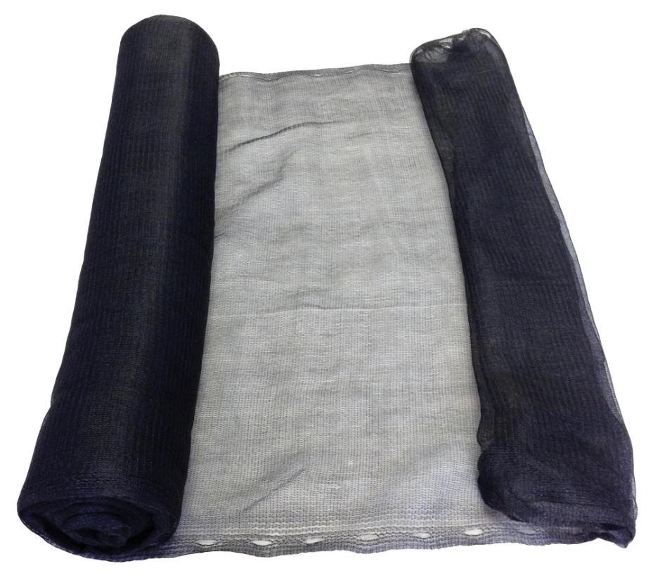 2m x 10m Debris & Scaffold Safety Netting, Black - 1666