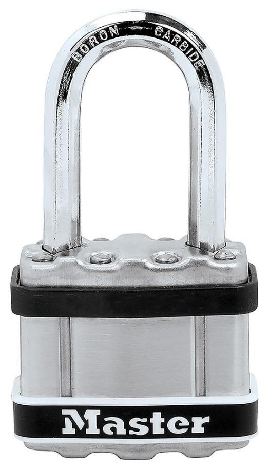 44mm Stainless Steel Heavy Duty Padlock with 38mm Long Shackle - M1EURDLFSTS