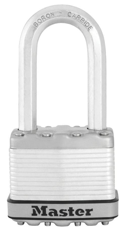 52mm Steel Heavy Duty Padlock with 51mm Long Shackle - M5EURDLH