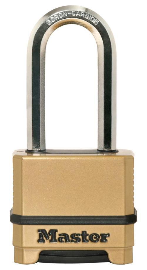 56mm Zinc Heavy Duty Combination Padlock with 51mm Long Shackle - M175EURDLH