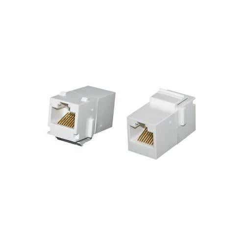 FACKWH Rj45 Through Coupler , Cat 5E White