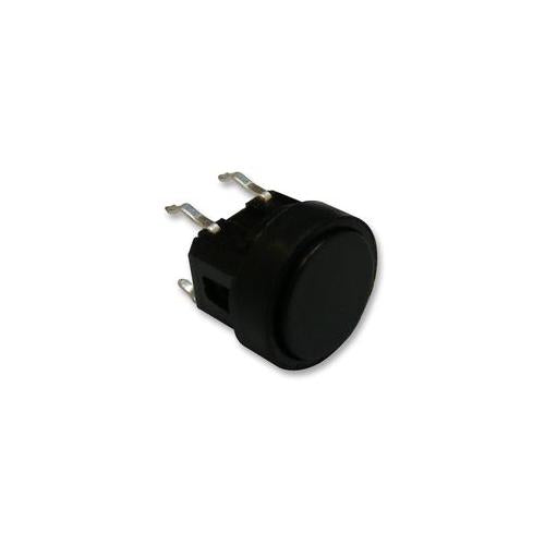 TS0B22 Switch , Push Button , Round , SPST , Black