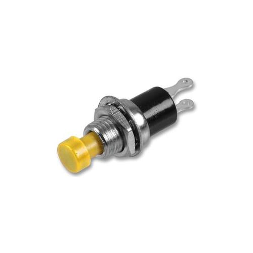 SW03241 Switch, Push Button, Mini, No, Mom, Yellow