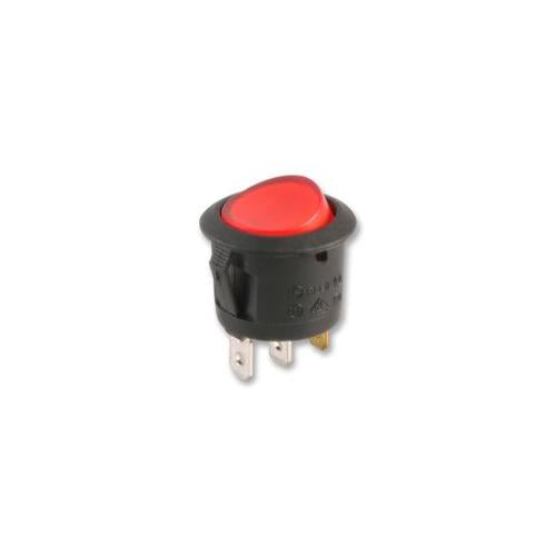 ABRR012 Switch , Rocker , SPST , Red , 24Vdc