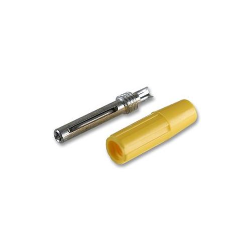 550-0700-01 Deltron Plug, 4mm, Yellow