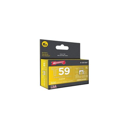 591189 Arrow Fastener 8mm X 8mm Clear Ins Staples (300)
