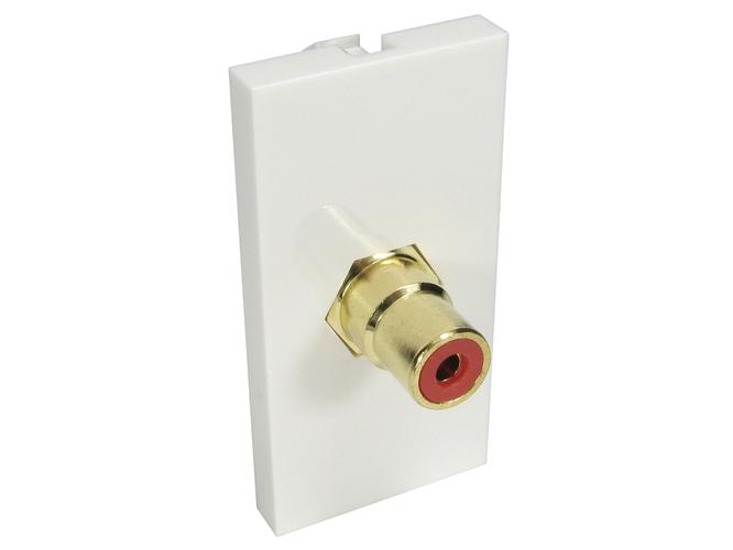 1 x RCA (red) euro module coupler type gold contacts