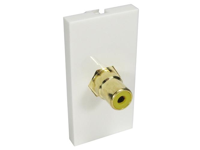 1 x RCA (yellow) euromod coupler type gold contacts - Euro Module