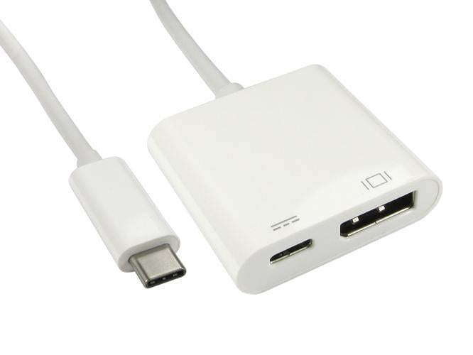 15cm USB type C to display port adaptor with pd function
