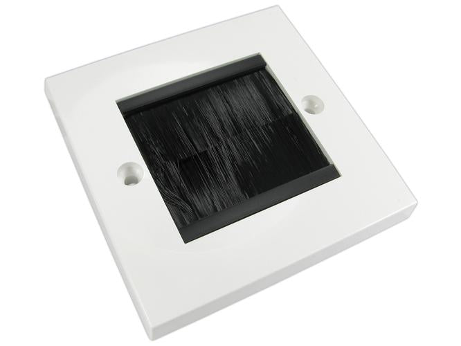 Single Face Plate Brush Exit Black