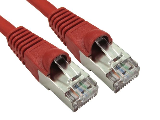 0.25 Metres cat6a sstp-LSOH patch cable snagless red