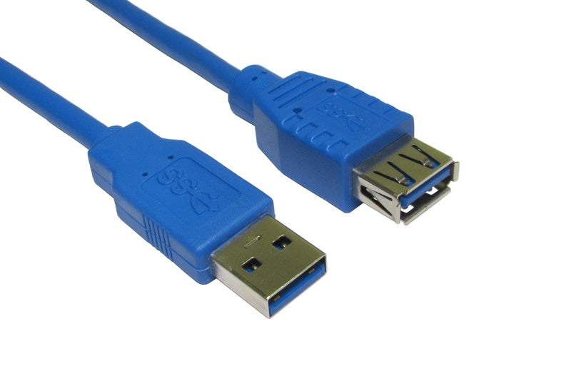 5 Metres USB 3.0 A M - A F BLUE EXTENSION CABLE LEAD