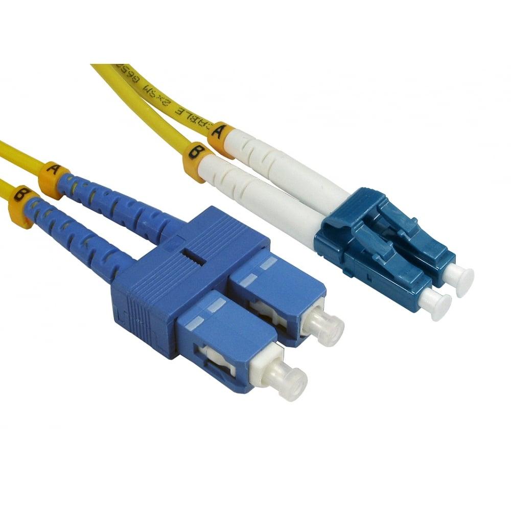 0.5m OS2 Fibre Optic Cable LC - SC (Single Mode)