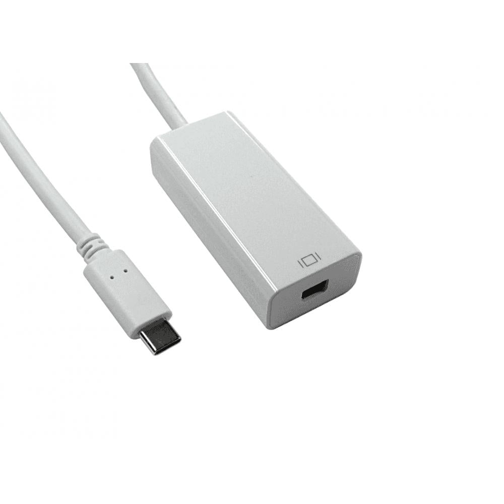 15cm Leaded USB Type C (M) to Mini DisplayPort (F) Adapter