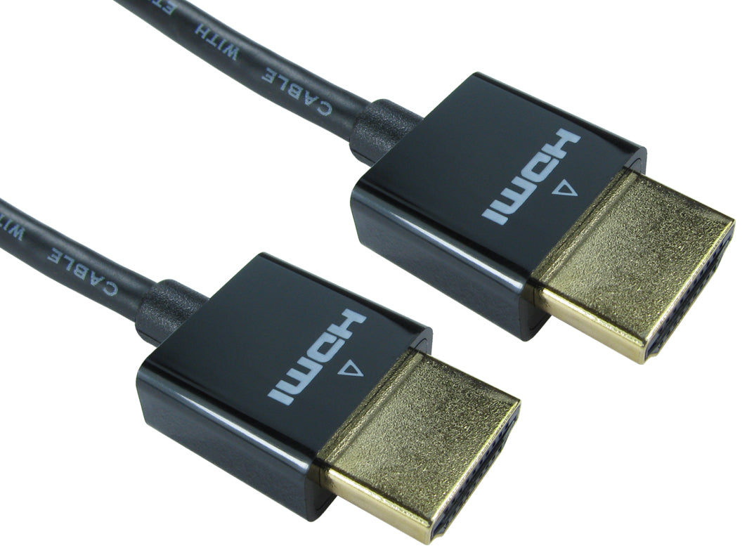 0.5mtr slim hdmi cable high spped w/ ethernet black
