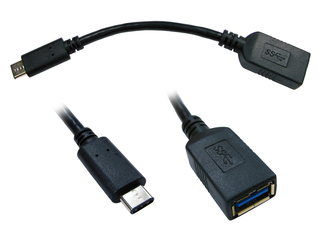 15cm USB 3.1 Mini Type-C Male to Type A Female Adaptor