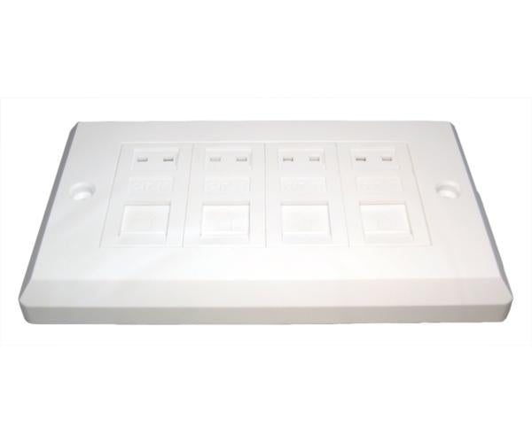 CAT 6 4-Port Faceplate