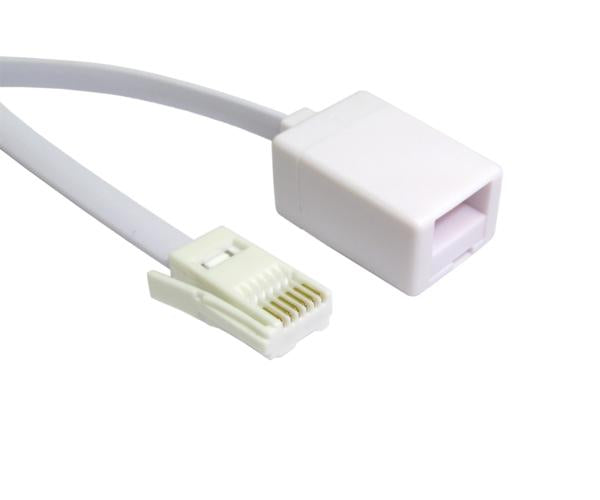 5 Metres BEIGE BT Male to BT Female EXTENSION CABLE LEAD-6WAY
