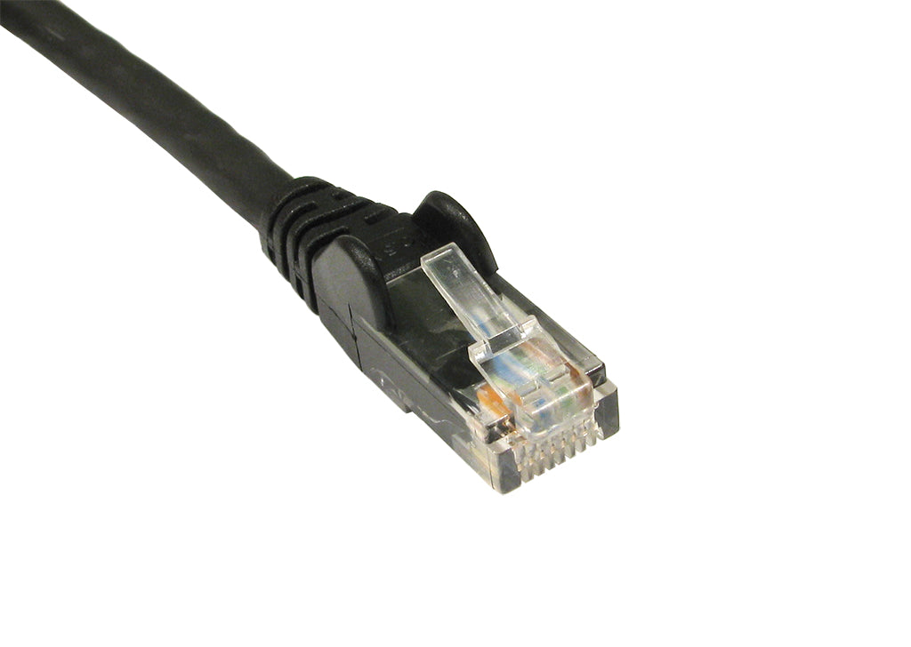 0.5 Metre NETWORK CABLE 5E PATCH LEAD - MOULDED - BLACK