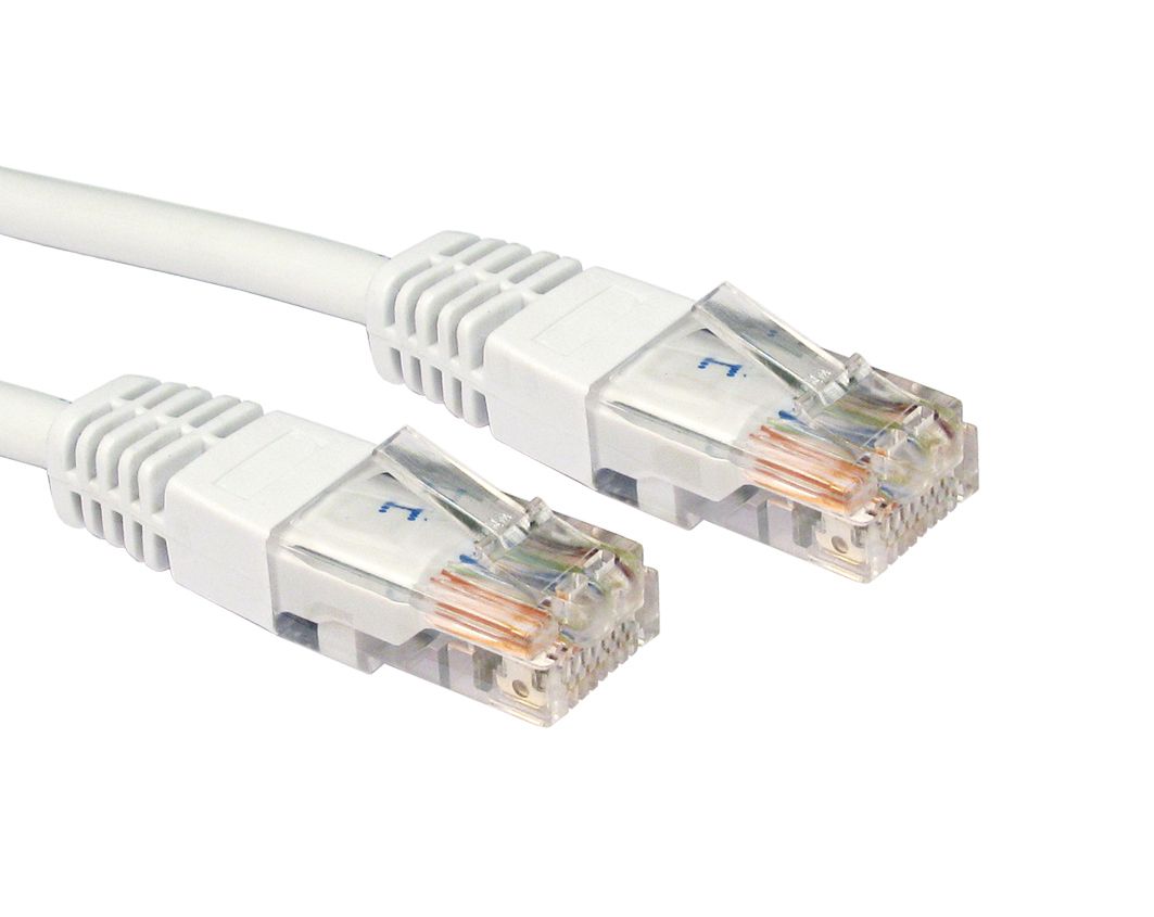 0.25M CAT 6 ETHERNET NETWORK LEAD UTP PVC INJ MOULDED CABLE WHITE