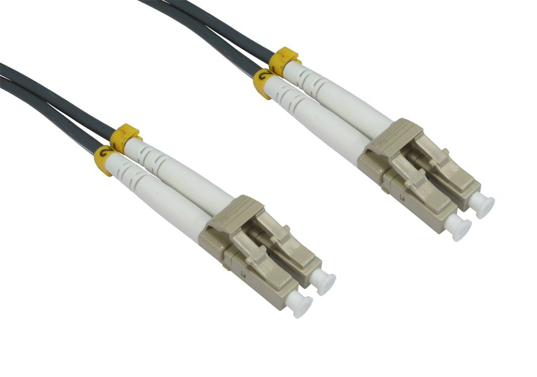 10 Metres LC-LC 62.5/125 MMD OM1 Fibre Optic Patch LEAD Cable - GREY