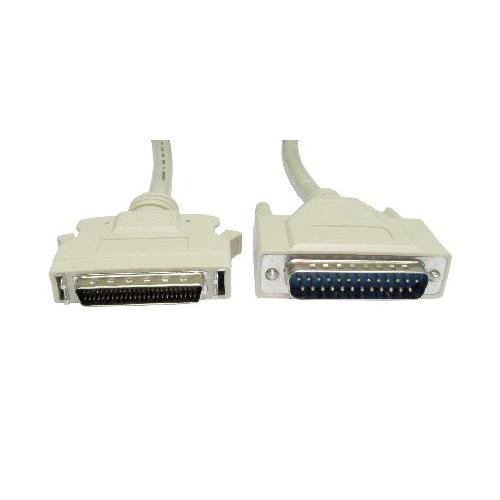 1 Metre DB25 M - HP50D (SCSI 2) M BEIGE SCSI CABLE
