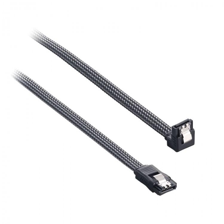 CableMod ModMesh Right Angle SATA 3 Cable 60cm - Carbon