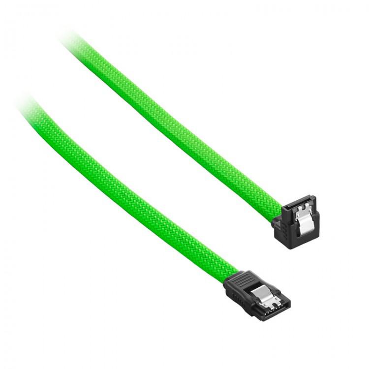 CableMod ModMesh Right Angle SATA 3 Cable 30cm - Light Green