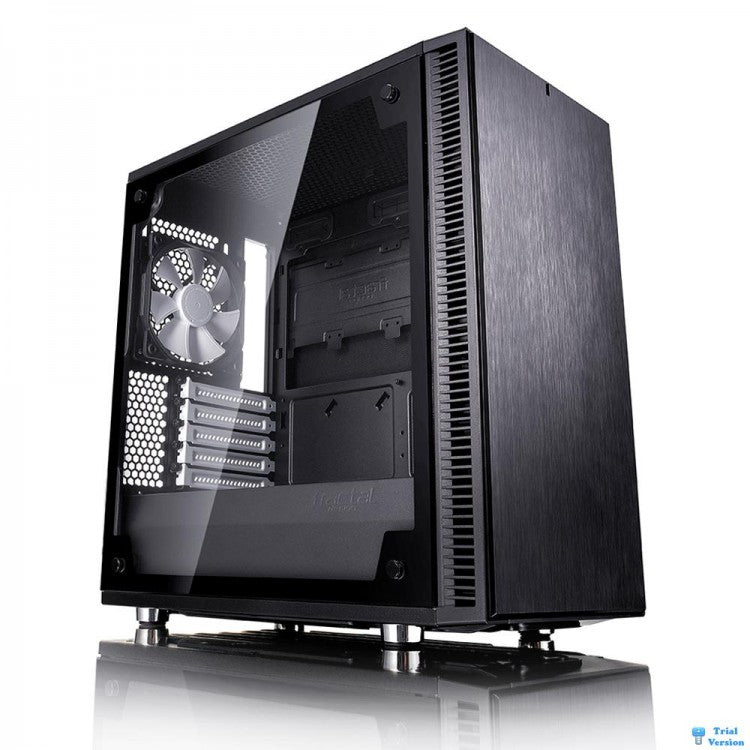 Fractal Design Define Mini C Micro-ATX Case - Black Tempered Glass